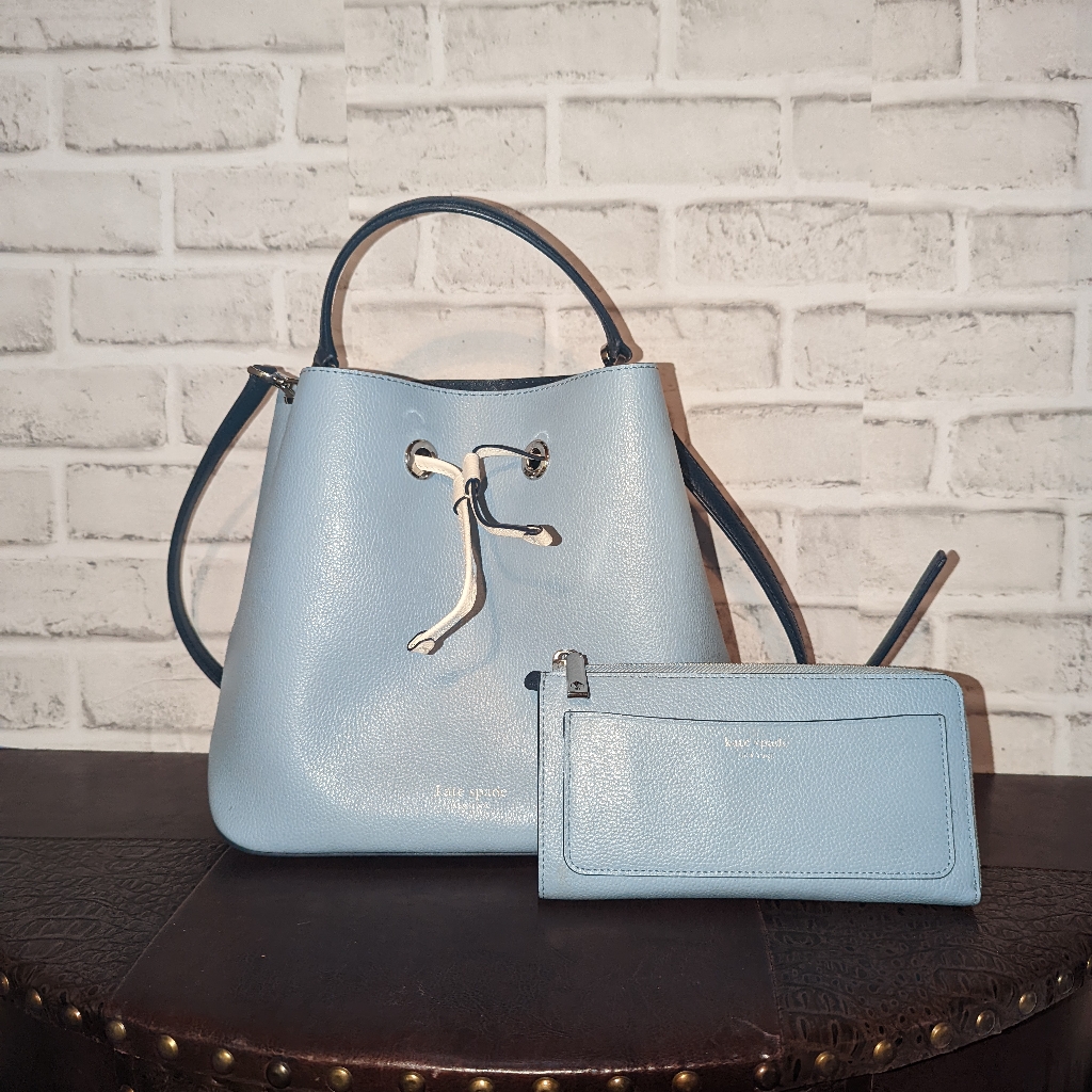 2pcs Kate Spade Eva Large Bucket Wallet Set